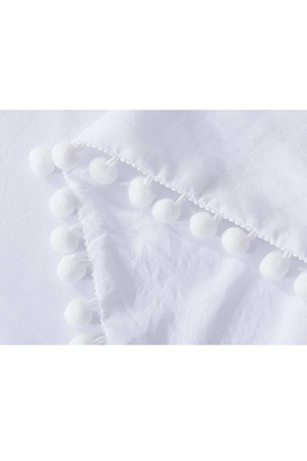 Evlen Home Pamuk Kışlık 160 x 220 cm Düz Tek Kişilik Nevresim Takımı Beyaz