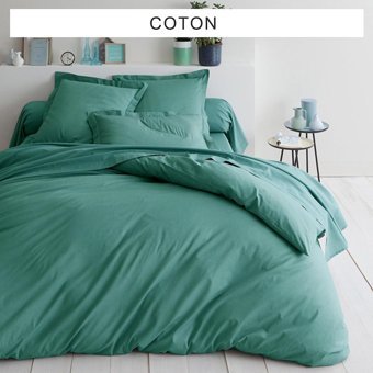Makiteks Pamuk Dört Mevsim 160 x 220 cm Düz Tek Kişilik Nevresim Takımı Yeşil