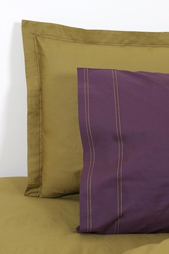 Ecocotton Pamuk Dört Mevsim 160 x 220 cm Düz Tek Kişilik Nevresim Takımı Mor Yeşil