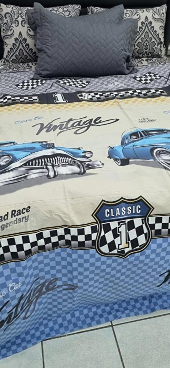 Clasy Yazlık 160 x 220 cm Araba Tek Kişilik Nevresim Takımı Çok Renkli