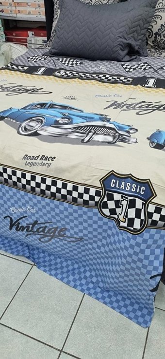 Clasy Yazlık 160 x 220 cm Araba Tek Kişilik Nevresim Takımı Çok Renkli