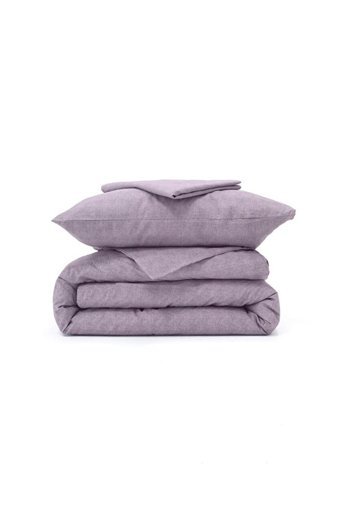 Favora Ranforce Dört Mevsim 160 x 220 cm Düz Tek Kişilik Nevresim Takımı Lila