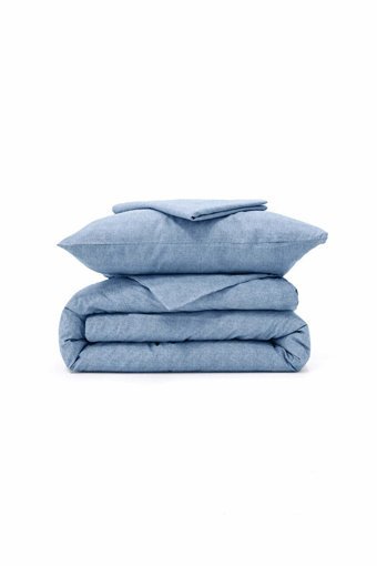 Favora Ranforce Dört Mevsim 160 x 220 cm Modern Tek Kişilik Nevresim Takımı Mavi