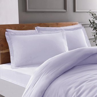 Taç Ranforce Dört Mevsim 160 x 220 cm Düz Tek Kişilik Nevresim Takımı Lila