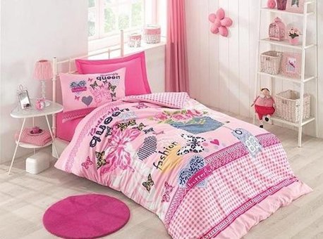 Cotton Box Ranforce Dört Mevsim 160 x 220 cm Genç Tek Kişilik Nevresim Takımı Pembe
