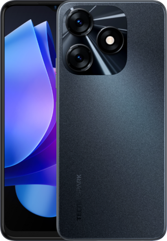 Tecno Spark 10 128 GB Hafıza 8 GB Ram 6.6 inç 50 MP Çift Hatlı IPS LCD Ekran Android Akıllı Cep Telefonu Siyah