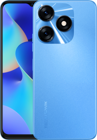 Tecno Spark 10 128 GB Hafıza 8 GB Ram 6.6 inç 50 MP Çift Hatlı IPS LCD Ekran Android Akıllı Cep Telefonu Mavi