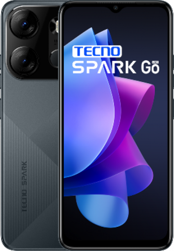 Tecno Spark Go 2023 64 GB Hafıza 3 GB Ram 6.6 inç 13 MP Çift Hatlı IPS LCD Ekran Android Akıllı Cep Telefonu Siyah