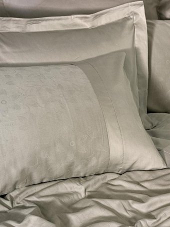 Cotton Box Saten Dört Mevsim 200 x 220 cm Düz Çift Kişilik Nevresim Takımı Vizon