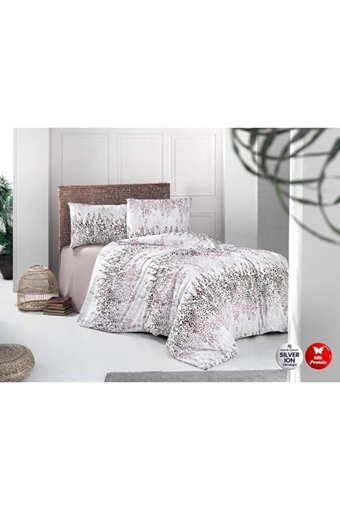 Altınbaşak Pamuk Dört Mevsim 200 x 220 cm Desenli Çift Kişilik Nevresim Takımı Çok Renkli