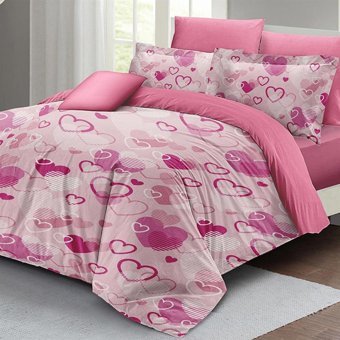 Mono Home Pamuk Saten Dört Mevsim 200 x 220 cm 3D Çift Kişilik Nevresim Takımı Pembe