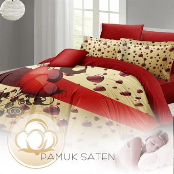 Mono Home Pamuk Saten Dört Mevsim 200 x 220 cm 3D Çift Kişilik Nevresim Takımı Kırmızı