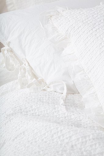 Ecocotton Pamuk Dört Mevsim 200 x 220 cm Modern Çift Kişilik Nevresim Takımı Krem
