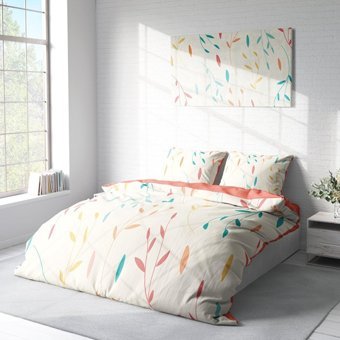 Mono Home Pamuk Saten Dört Mevsim 200 x 220 cm 3D Çift Kişilik Nevresim Takımı Yavruağzı
