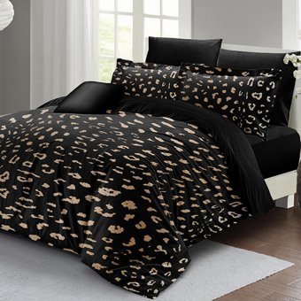Mono Home Pamuk Saten Dört Mevsim 200 x 220 cm 3D Çift Kişilik Nevresim Takımı Siyah