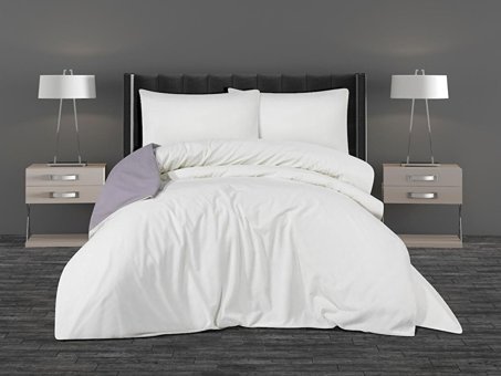 La Lady Arus Pamuk Dört Mevsim 200 x 220 cm Çift Taraflı Çift Kişilik Nevresim Takımı Gri Krem