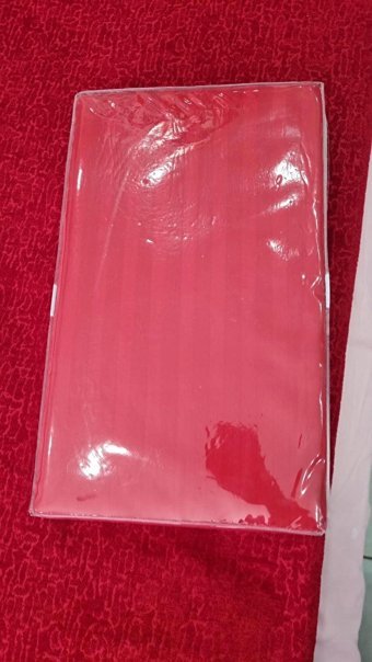 Clasy Pamuk Saten Dört Mevsim 200 x 220 cm Çizgili Çift Kişilik Nevresim Takımı Kırmızı