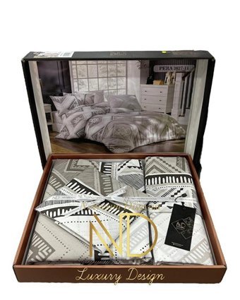Nevresim Dünyası Ranforce Dört Mevsim 200 x 220 cm Kareli Çift Kişilik Nevresim Takımı Gri