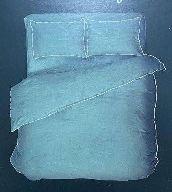 Nevresim Dünyası Pamuk Dört Mevsim 200 x 220 cm Modern Çift Kişilik Nevresim Takımı Yeşil