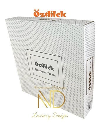 Özdilek Ranforce Kışlık 200 x 220 cm Çizgili Çift Kişilik Nevresim Takımı Turuncu