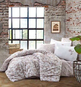 Clasy Saten Kışlık 200 x 220 cm Doğa Çift Kişilik Nevresim Takımı Çok Renkli