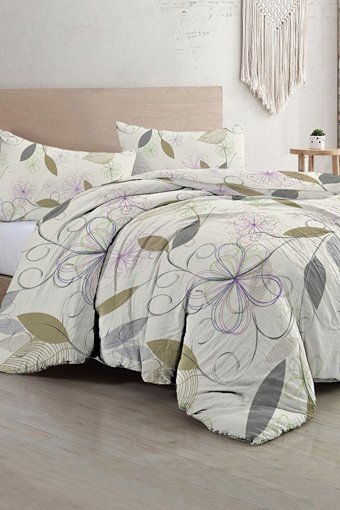 Mono Home Pamuk Dört Mevsim 200 x 220 cm 3D Çift Kişilik Nevresim Takımı Krem