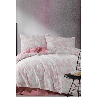 Marie Claire Dört Mevsim 200 x 220 cm Çiçekli Çift Kişilik Nevresim Takımı Pembe