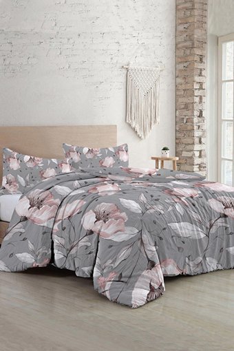 Mono Home Pamuk Dört Mevsim 200 x 220 cm 3D Çift Kişilik Nevresim Takımı Çok Renkli