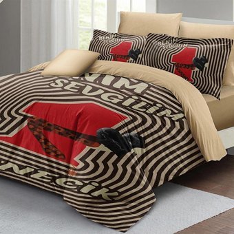 Mono Home Pamuk Saten Dört Mevsim 200 x 220 cm 3D Çift Kişilik Nevresim Takımı Bej