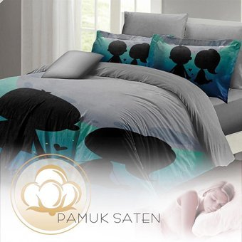 Mono Home Pamuk Saten Dört Mevsim 200 x 220 cm 3D Çift Kişilik Nevresim Takımı Gri