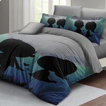 Mono Home Pamuk Saten Dört Mevsim 200 x 220 cm 3D Çift Kişilik Nevresim Takımı Gri