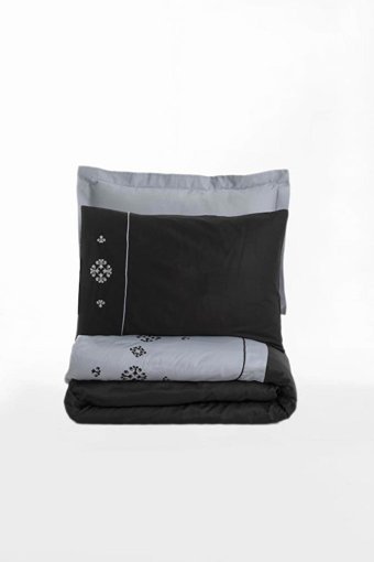 Cotton Box Saten Dört Mevsim 200 x 220 cm Modern Çift Kişilik Nevresim Takımı Gri
