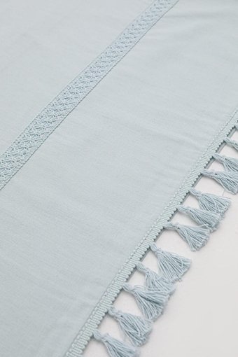 Favora Pamuk Dört Mevsim 200 x 220 cm Etnik Çift Kişilik Nevresim Takımı Mint Yeşili