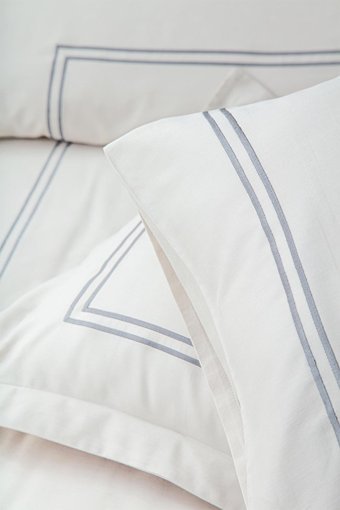 Ecocotton Pamuk Saten Dört Mevsim 200 x 220 cm Modern Çift Kişilik Nevresim Takımı Bej Gri