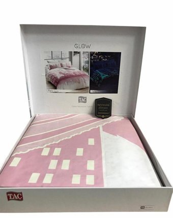 Nevresim Dünyası Saten Dört Mevsim 200 x 220 cm Desenli Çift Kişilik Nevresim Takımı Beyaz