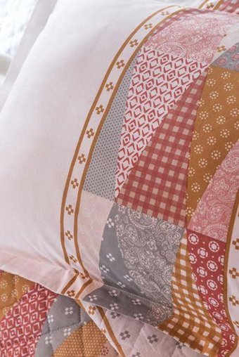 Apricitas Pamuk Dört Mevsim 200 x 220 cm Battaniyeli Ekoseli Çift Kişilik Nevresim Takımı Çok Renkli