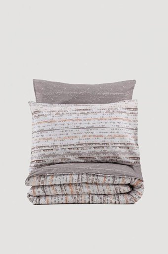 Cotton Box Pamuk Dört Mevsim 200 x 220 cm Batik Çift Kişilik Nevresim Takımı Vizon