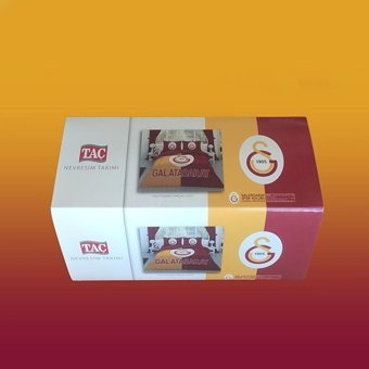 Taç Pamuk Dört Mevsim 200 x 220 cm Taraftar Çift Kişilik Nevresim Takımı Kırmızı Sarı