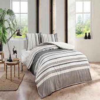 Taç Ranforce Dört Mevsim 200 x 220 cm Lastikli Genç Çift Kişilik Nevresim Takımı Açık Kahverengi