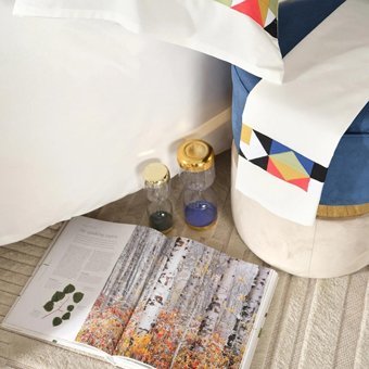 Karaca Home Pamuk Dört Mevsim 200 x 220 cm Düz Çift Kişilik Nevresim Takımı Beyaz