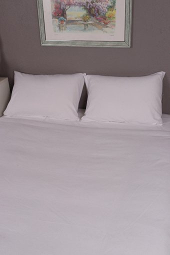 Ndc Home Pamuk Dört Mevsim 200 x 220 cm Düz Çift Kişilik Nevresim Takımı Beyaz