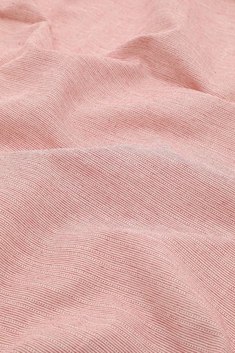 Favora Keten Pamuk Dört Mevsim 200 x 220 cm Çizgili Çift Kişilik Nevresim Takımı Pembe