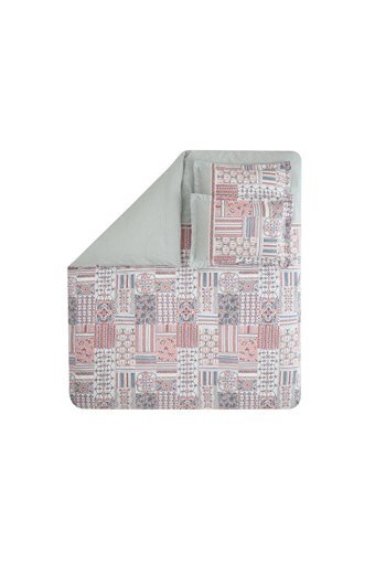 Yataş Ranforce Dört Mevsim 200 x 220 cm Geometrik Çift Kişilik Nevresim Takımı Yavruağzı