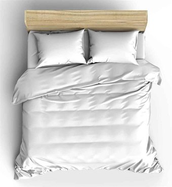 Sedef Home Kışlık 200 x 220 cm Düz Çift Kişilik Nevresim Takımı Beyaz