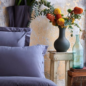 Apricitas Pamuk Dört Mevsim 200 x 220 cm Lastikli Düz Çift Kişilik Nevresim Takımı Antrasit