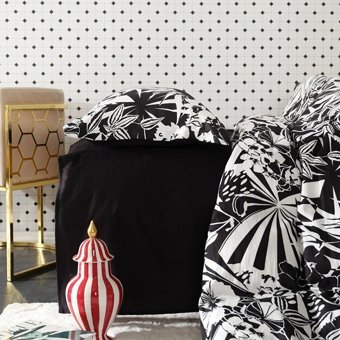 Karaca Home Pamuk Dört Mevsim 200 x 220 cm Çiçekli Çift Kişilik Nevresim Takımı Siyah