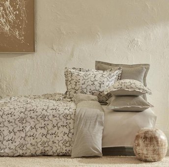 Karaca Home Pamuk Dört Mevsim 200 x 220 cm Çiçekli Çift Kişilik Nevresim Takımı Haki