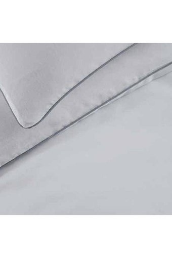 Altınbaşak Pamuk Dört Mevsim 200 x 220 cm Düz Çift Kişilik Nevresim Takımı Gri