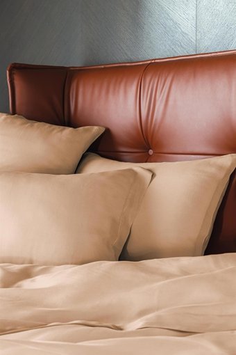 İssimo Home Pamuk Dört Mevsim 200 x 220 cm Düz Çift Kişilik Nevresim Takımı Somon