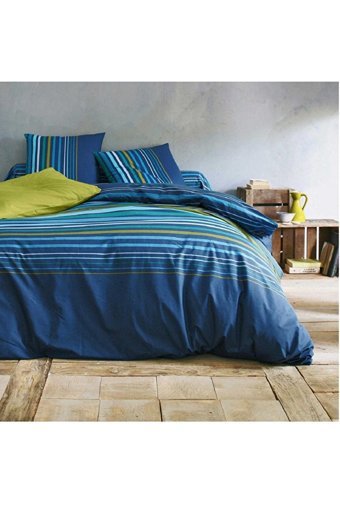 Makiteks Pamuk Dört Mevsim 200 x 220 cm Çizgili Çift Kişilik Nevresim Takımı Çok Renkli